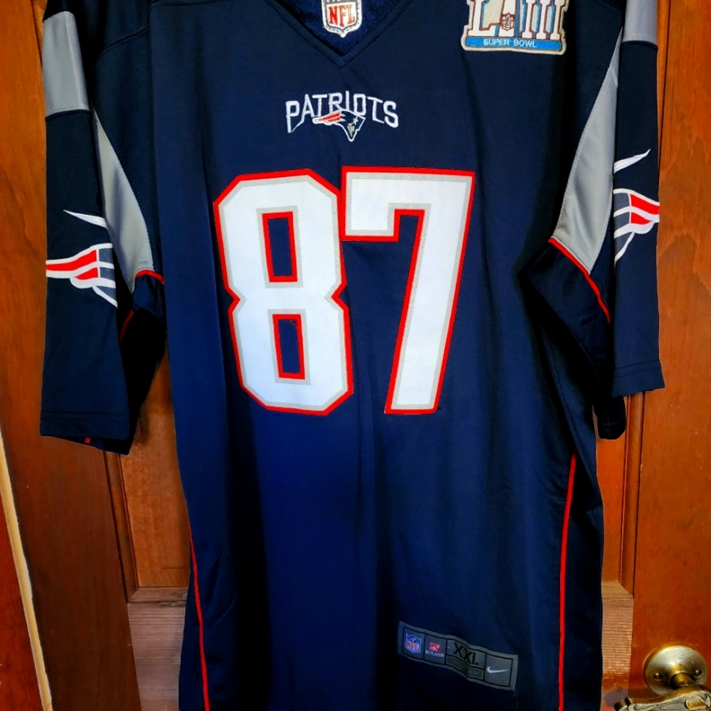 GRONKOWSKI SUPERBOWL JERSEY.